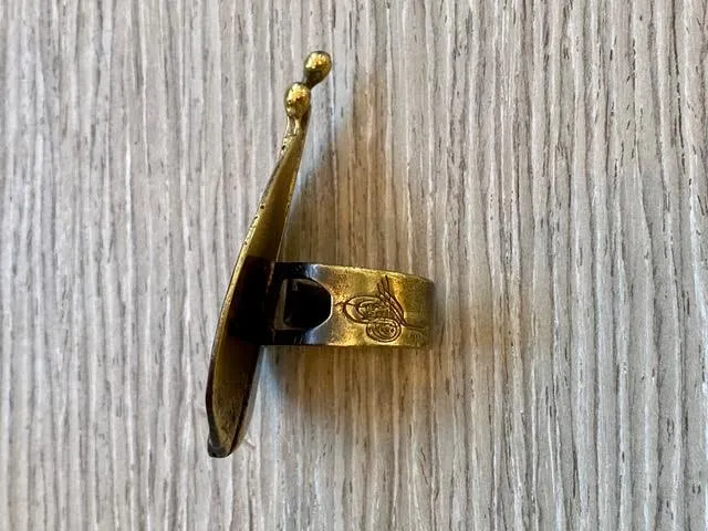 Handmade Limited Edition Bronze Ring by Turkish Designer