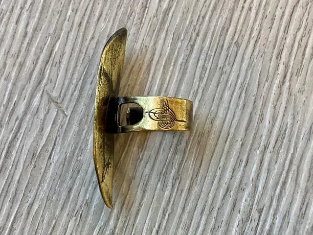 Handmade Limited Edition Bronze Ring by Turkish Designer