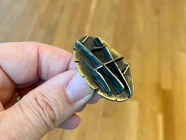 Handmade Limited Edition Bronze Ring by Turkish Designer