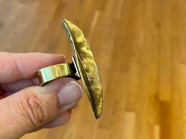 Handmade Limited Edition Bronze Ring by Turkish Designer