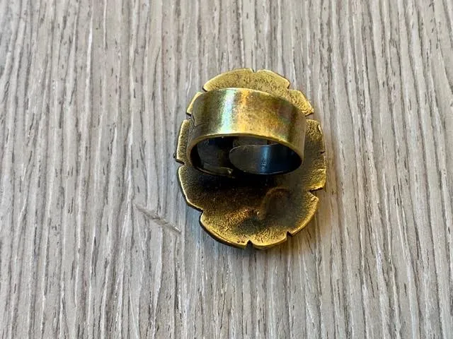 Handmade Limited Edition Bronze Ring by Turkish Designer