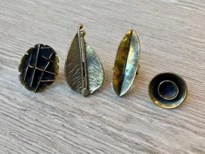 Handmade Limited Edition Bronze Ring by Turkish Designer