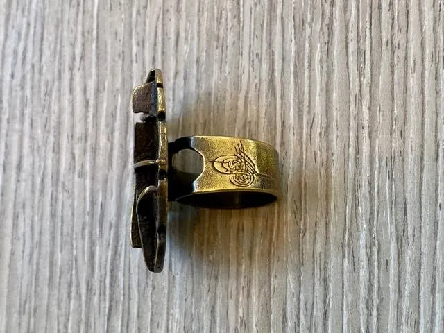 Handmade Limited Edition Bronze Ring by Turkish Designer