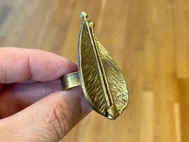 Handmade Limited Edition Bronze Ring by Turkish Designer