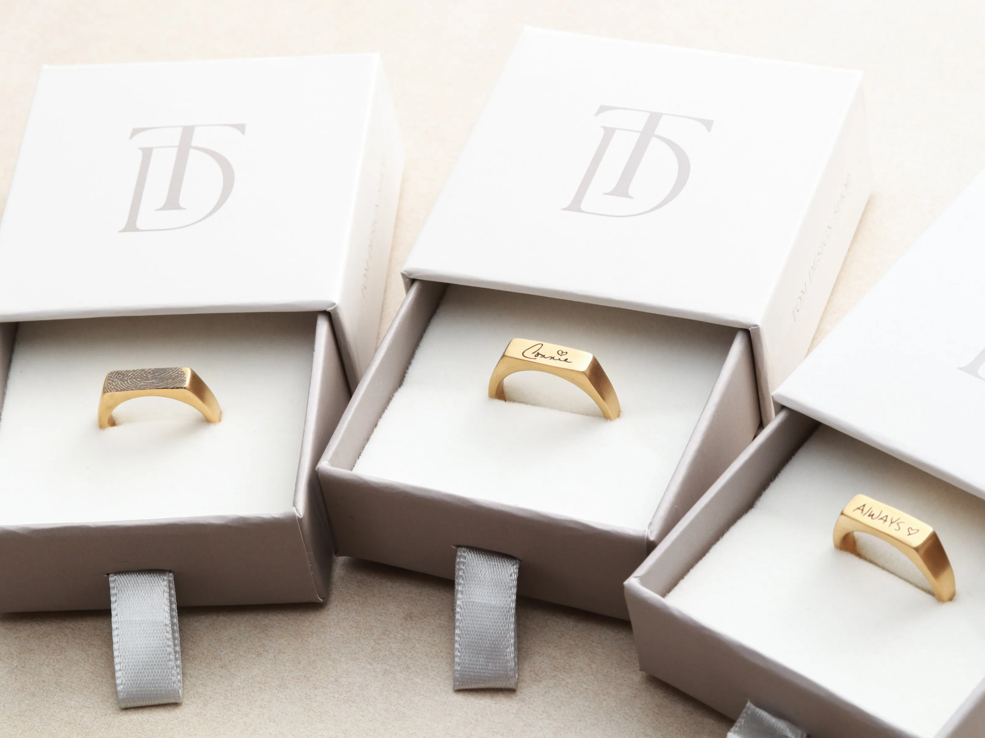 Handwriting Signet Ring