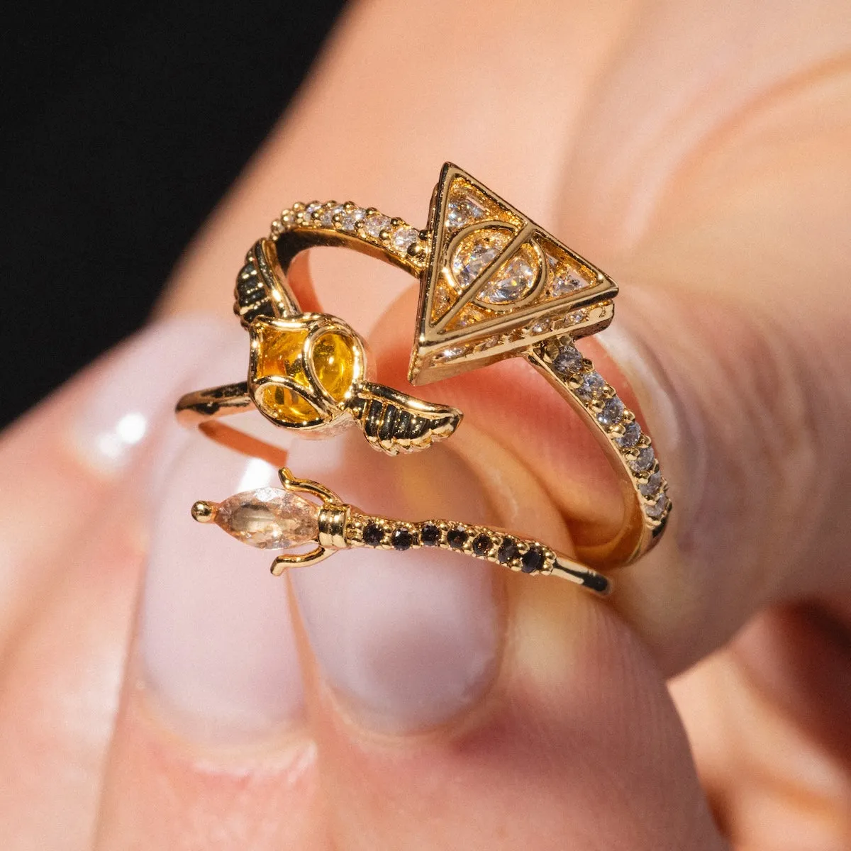 Harry Potter Golden Snitch Adjustable Ring