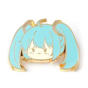 Hatsune Miku Pin Cute Q Version Anime Metal Badge 2PCS
