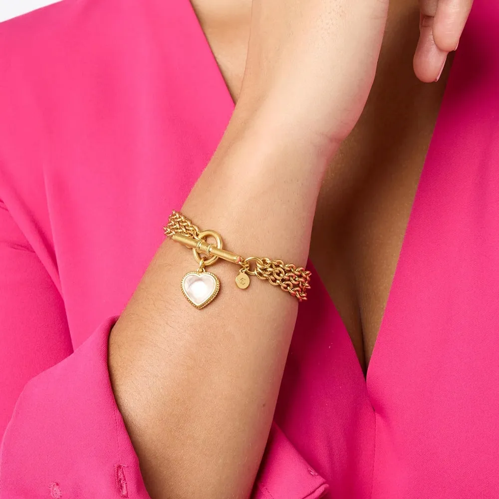 Heart Link Bracelet, gold