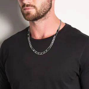 Hiphop PU Metal Splicing Necklaces for Men Boys