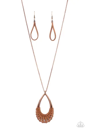 Homespun Artifact Copper Paparazzi Necklace