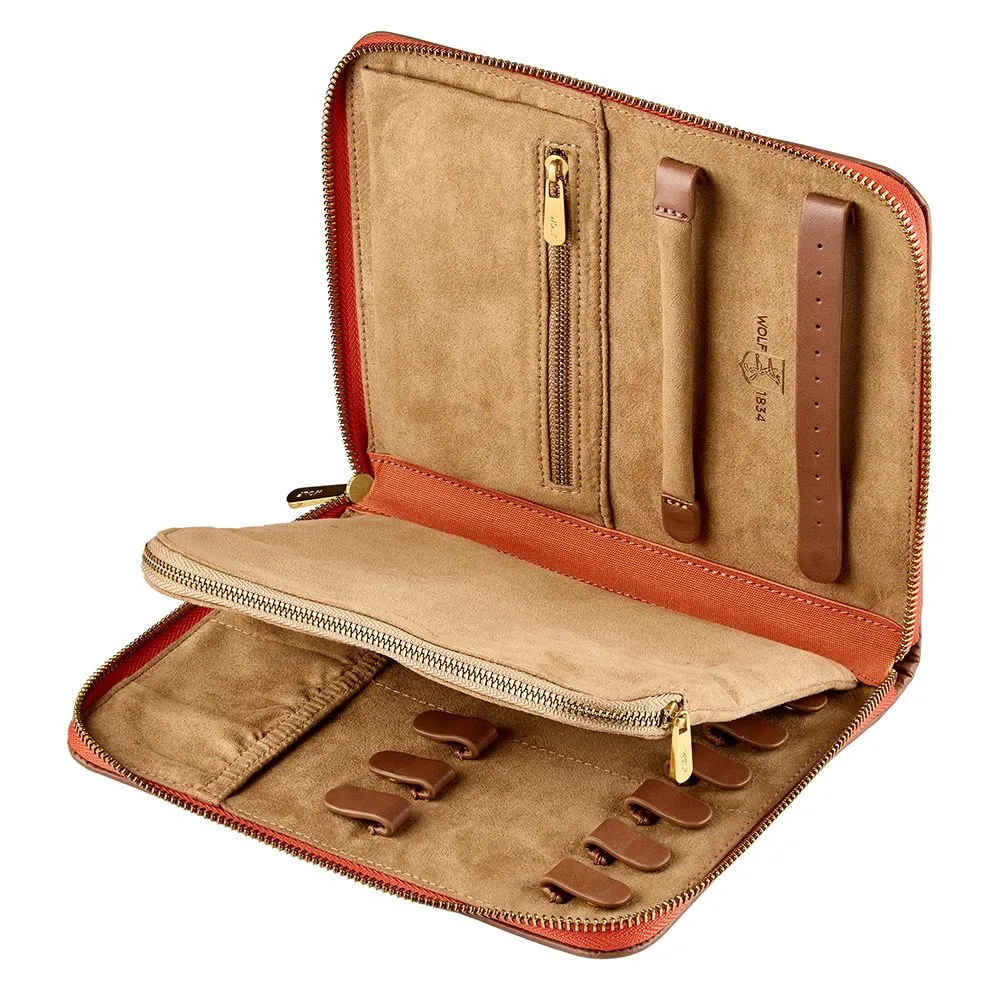 Ida Travel Zip Portfolio Orange