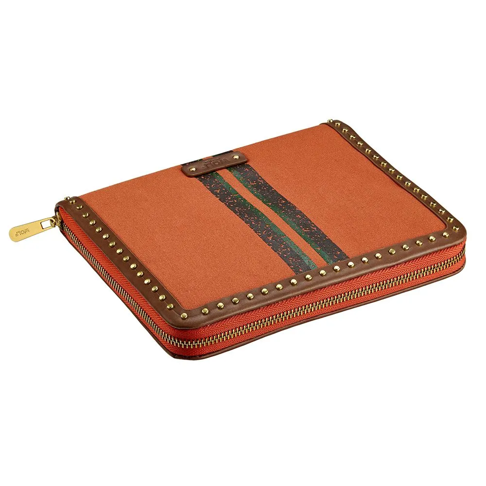 Ida Travel Zip Portfolio Orange