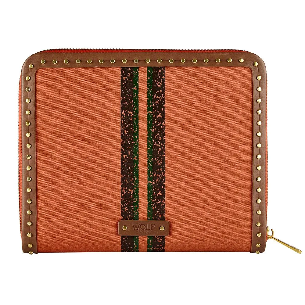 Ida Travel Zip Portfolio Orange