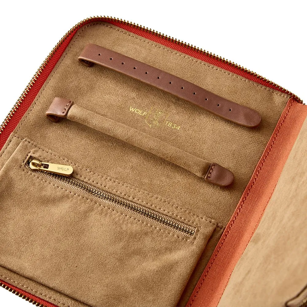 Ida Travel Zip Portfolio Orange