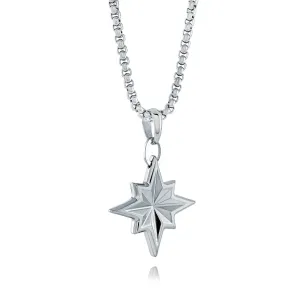 Italgem Stainless Steel North Star Necklace