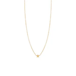 Itty Bitty Star Necklace in Yellow Gold