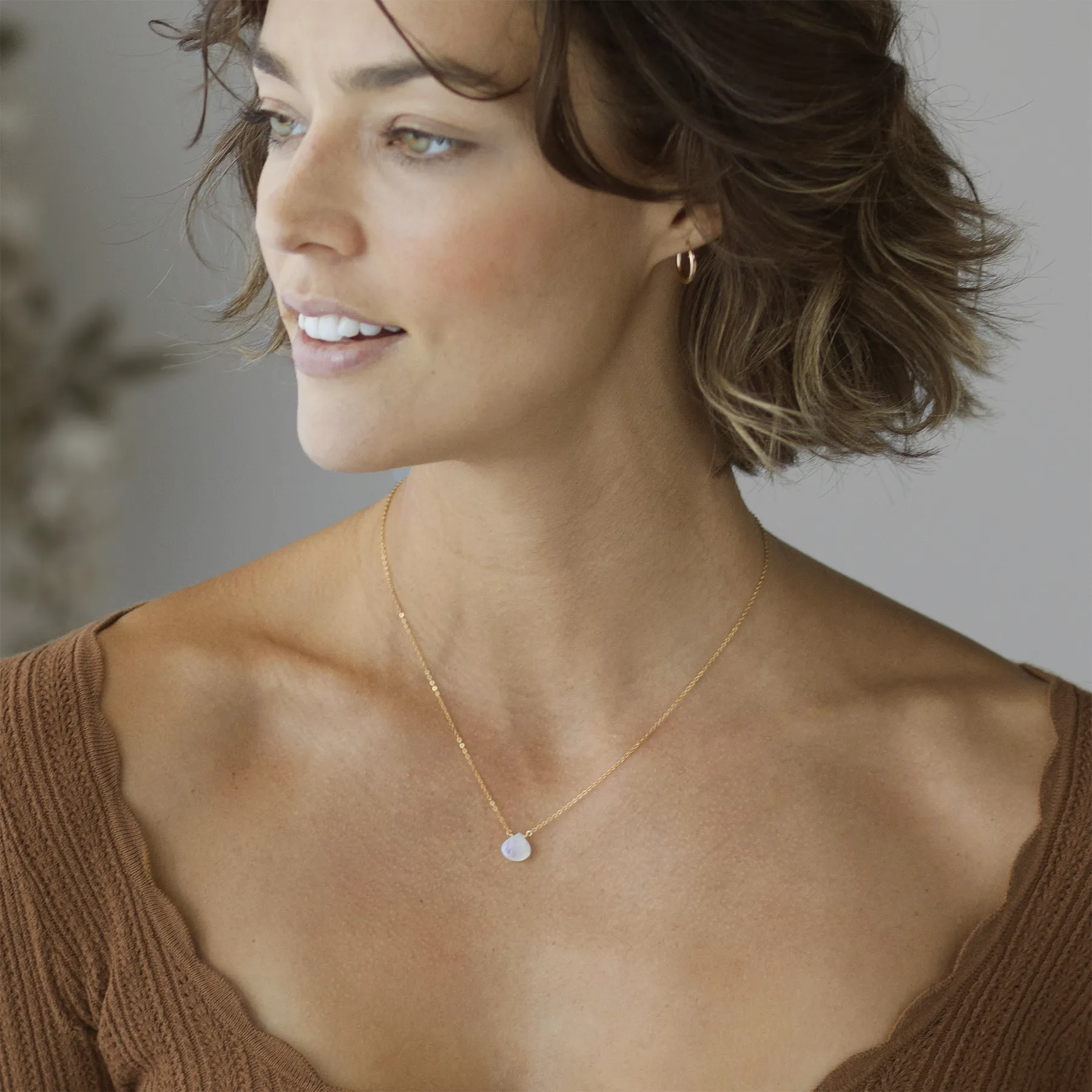 June Moonstone Necklace