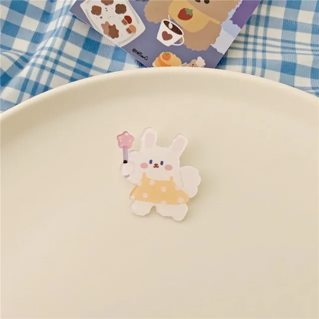 Kawaii Cartoons Animal Brooches
