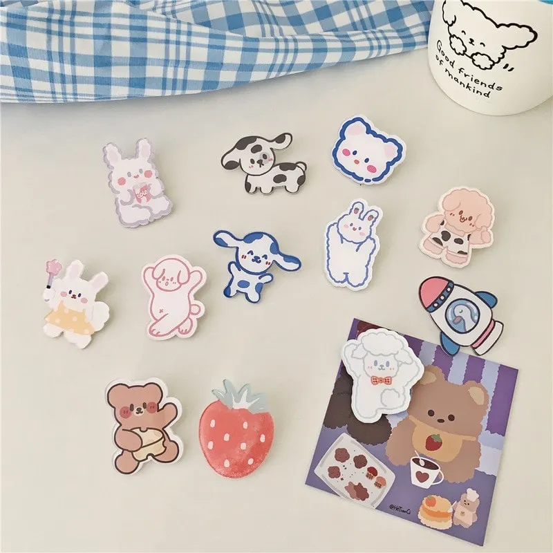 Kawaii Cartoons Animal Brooches