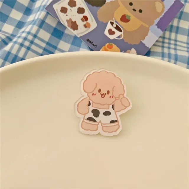 Kawaii Cartoons Animal Brooches