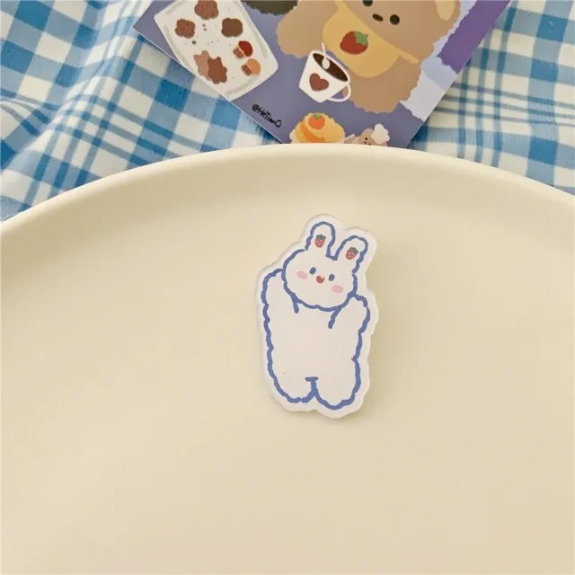 Kawaii Cartoons Animal Brooches