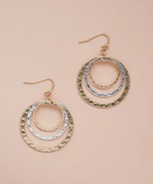 Kent Drop Hoop Earrings