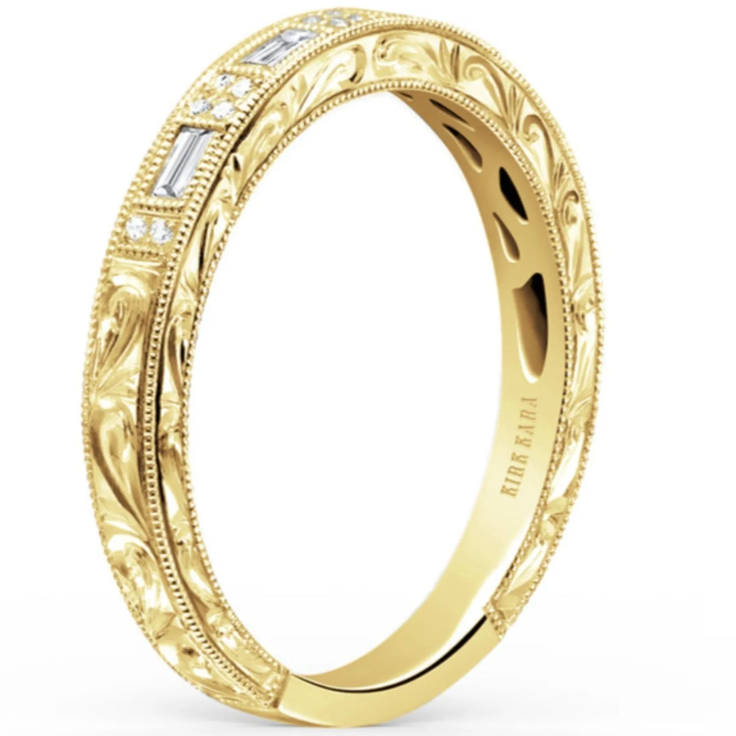 Kirk Kara "Charlotte" Thin Diamond Baguette Wedding Band