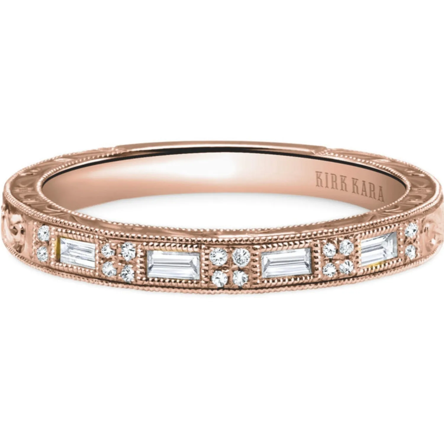 Kirk Kara "Charlotte" Thin Diamond Baguette Wedding Band