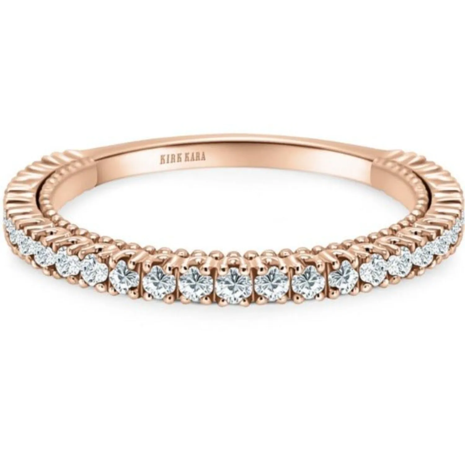 Kirk Kara "Stella" Beaded Diamond Wedding Band