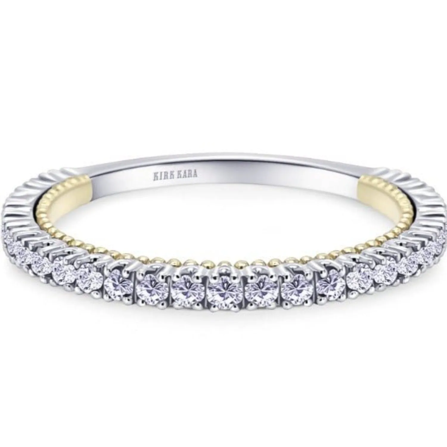 Kirk Kara "Stella" Beaded Diamond Wedding Band