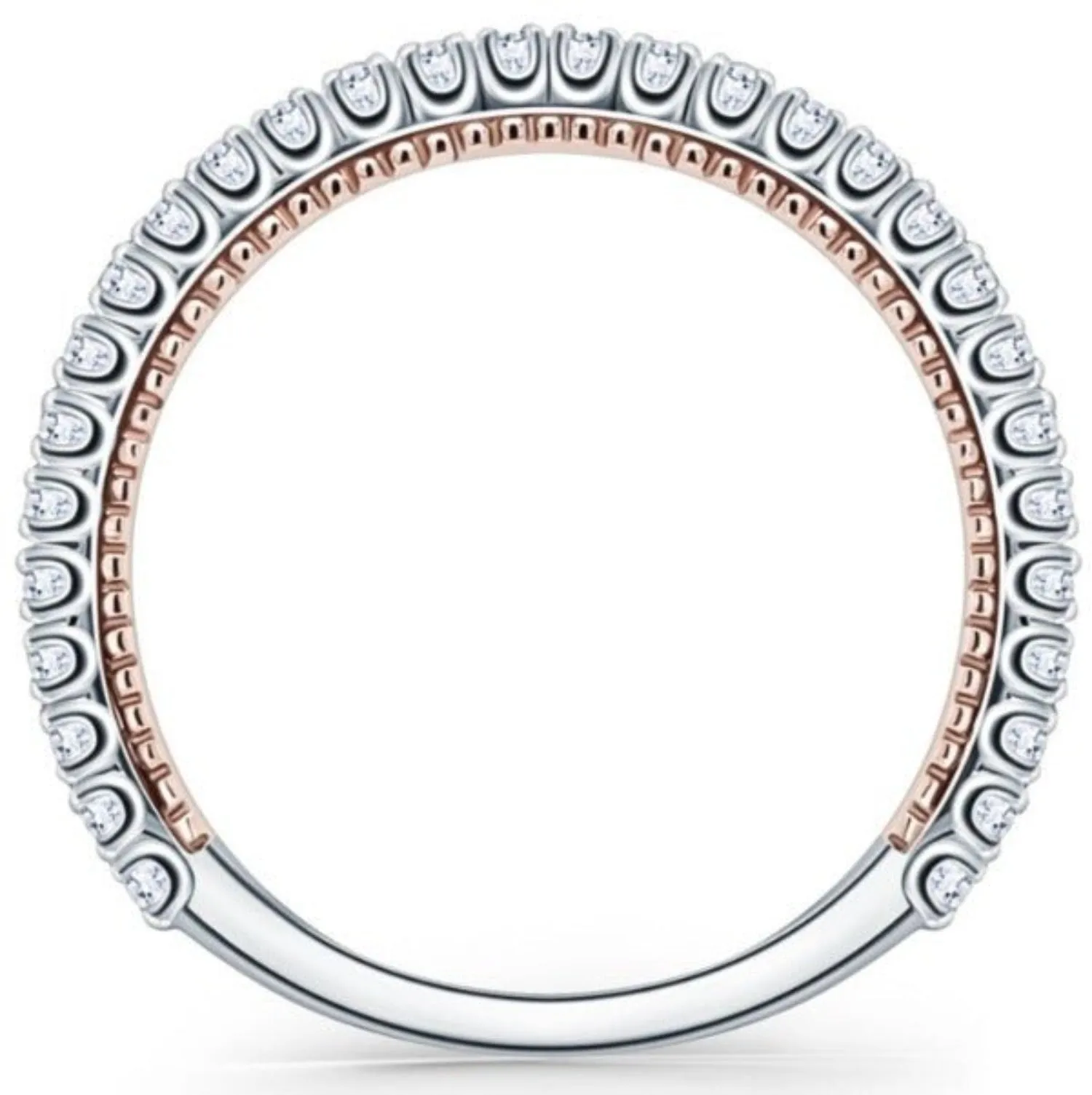 Kirk Kara "Stella" Beaded Diamond Wedding Band