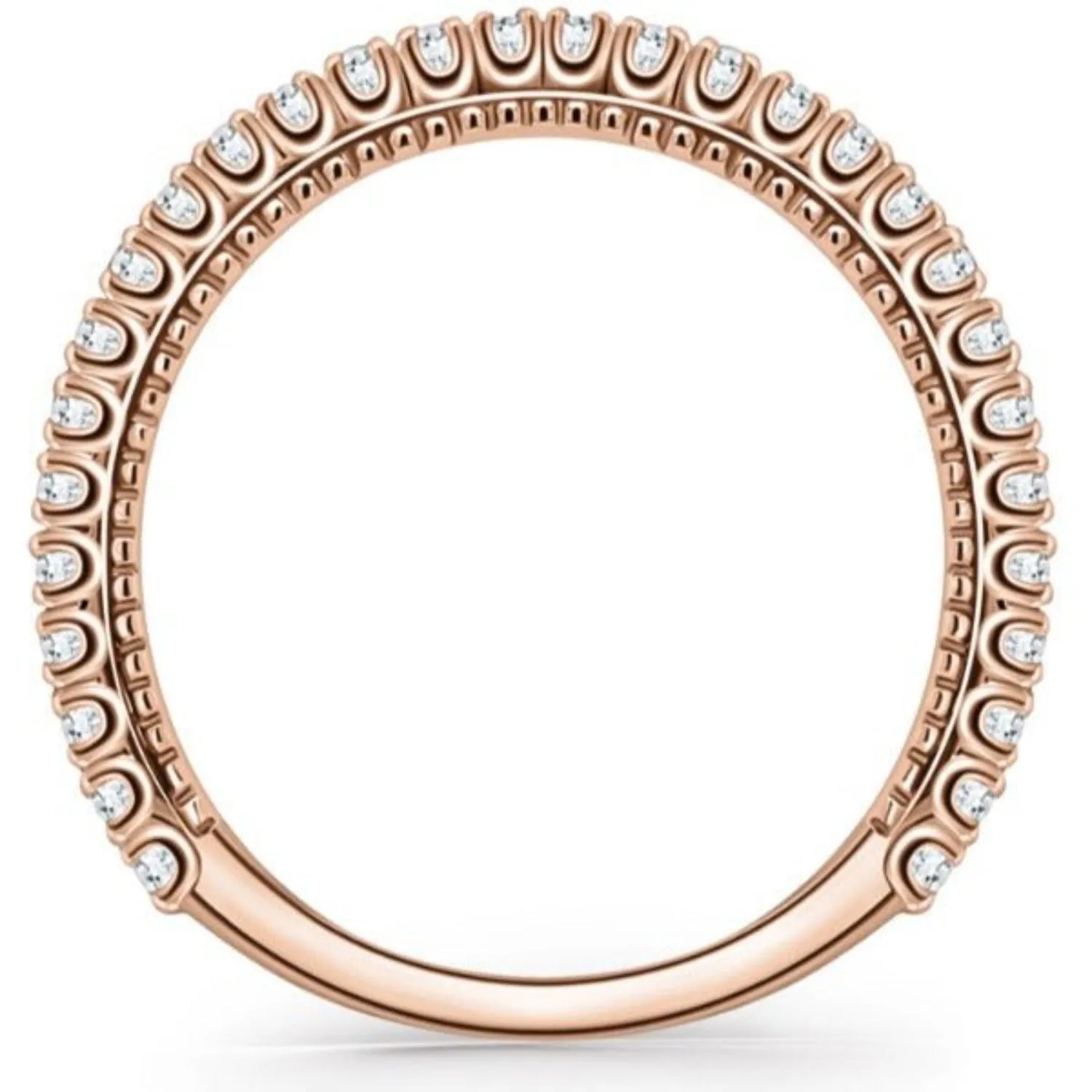 Kirk Kara "Stella" Beaded Diamond Wedding Band