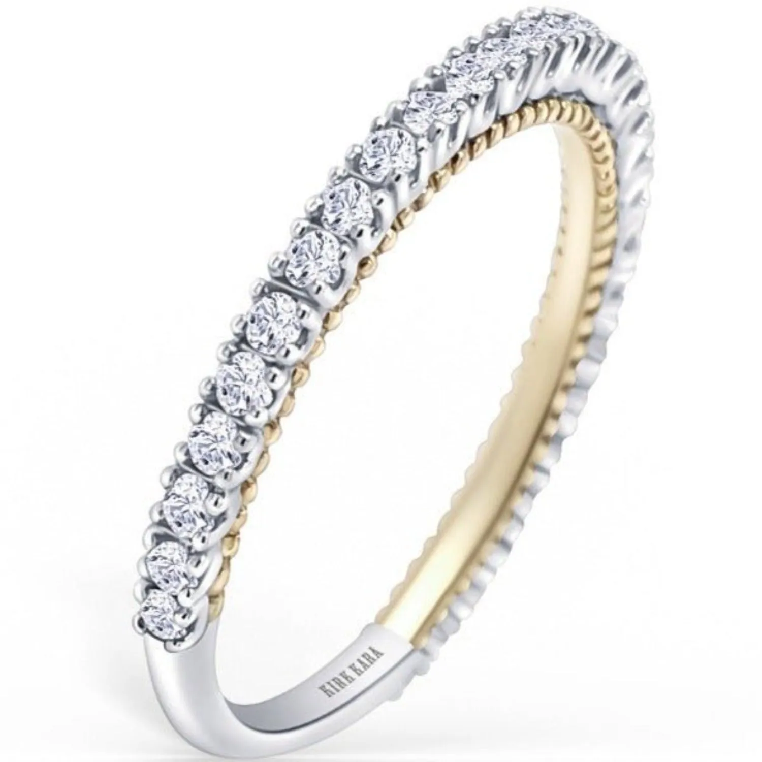 Kirk Kara "Stella" Beaded Diamond Wedding Band