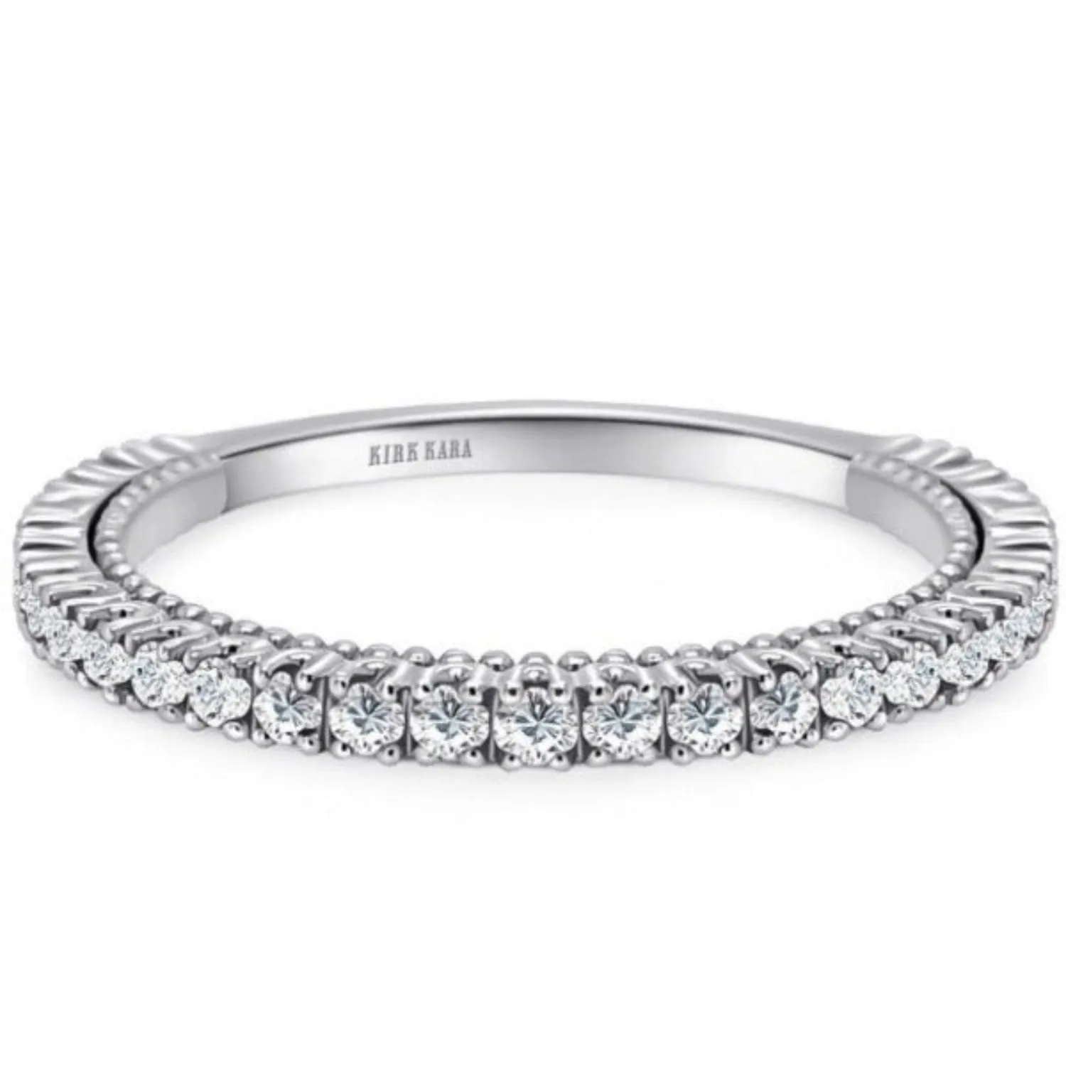 Kirk Kara "Stella" Beaded Diamond Wedding Band