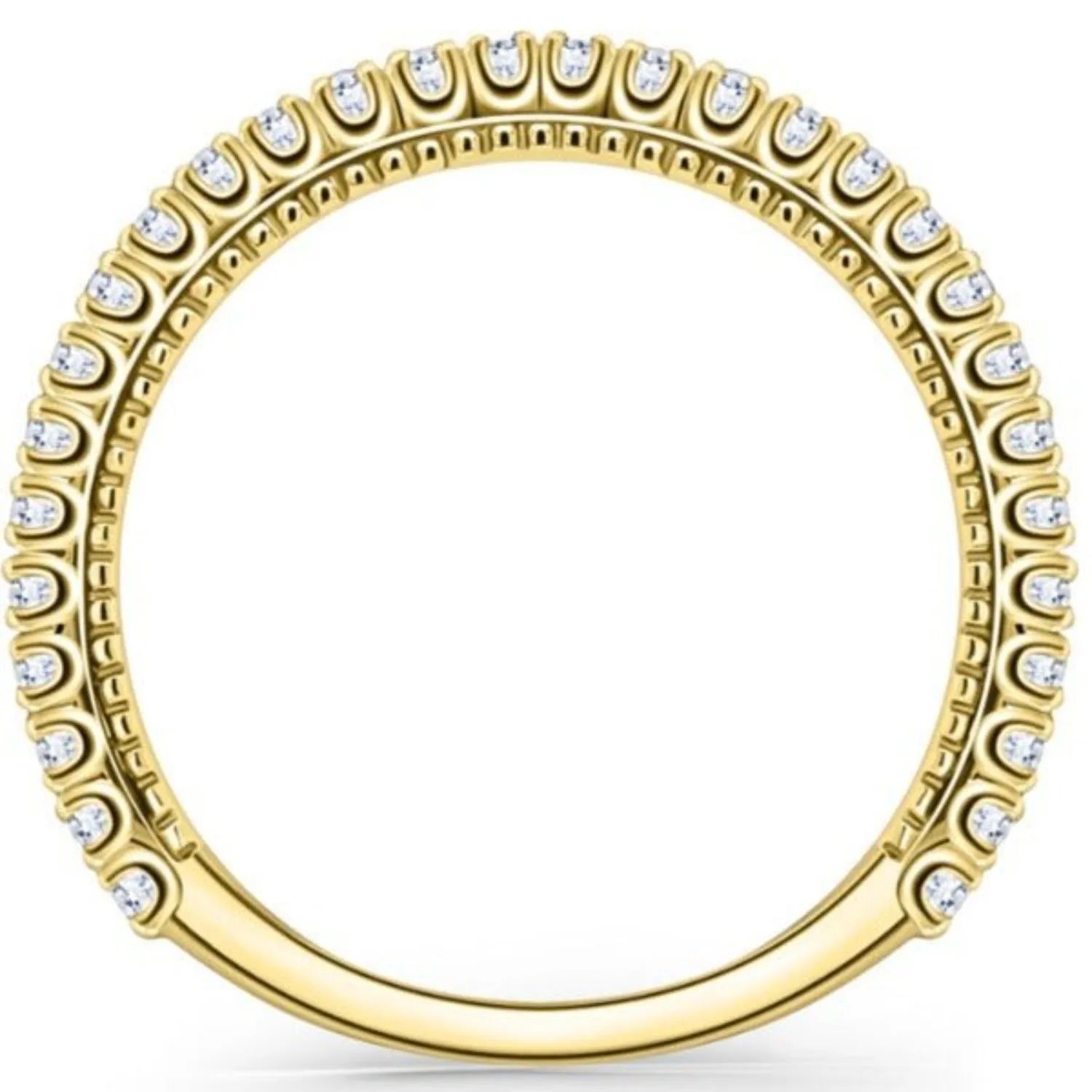Kirk Kara "Stella" Beaded Diamond Wedding Band