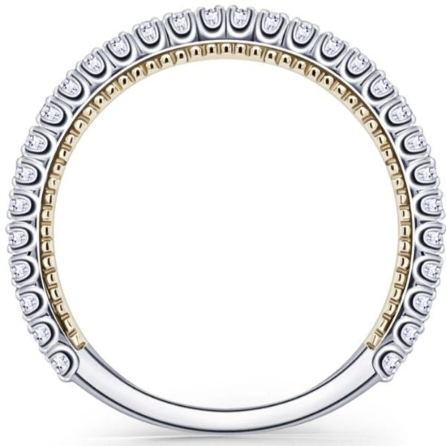 Kirk Kara "Stella" Beaded Diamond Wedding Band