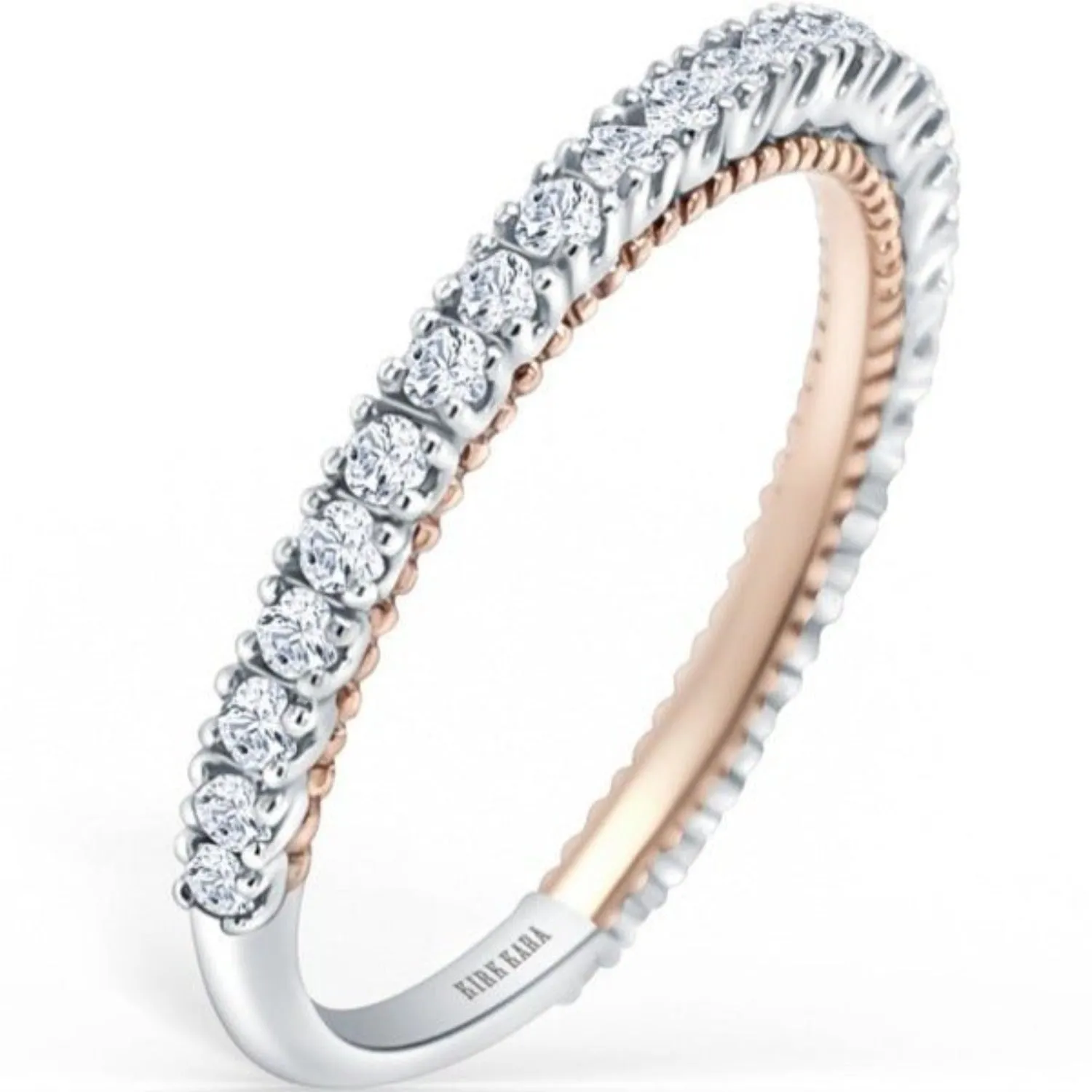 Kirk Kara "Stella" Beaded Diamond Wedding Band