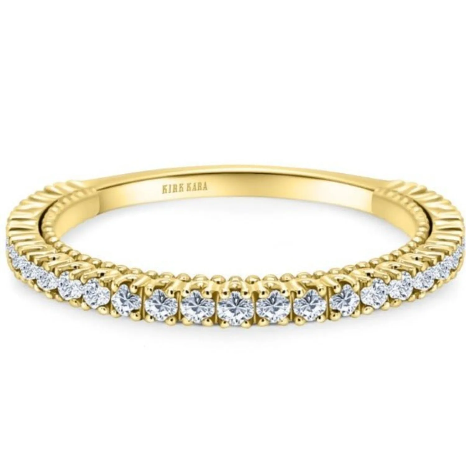 Kirk Kara "Stella" Beaded Diamond Wedding Band