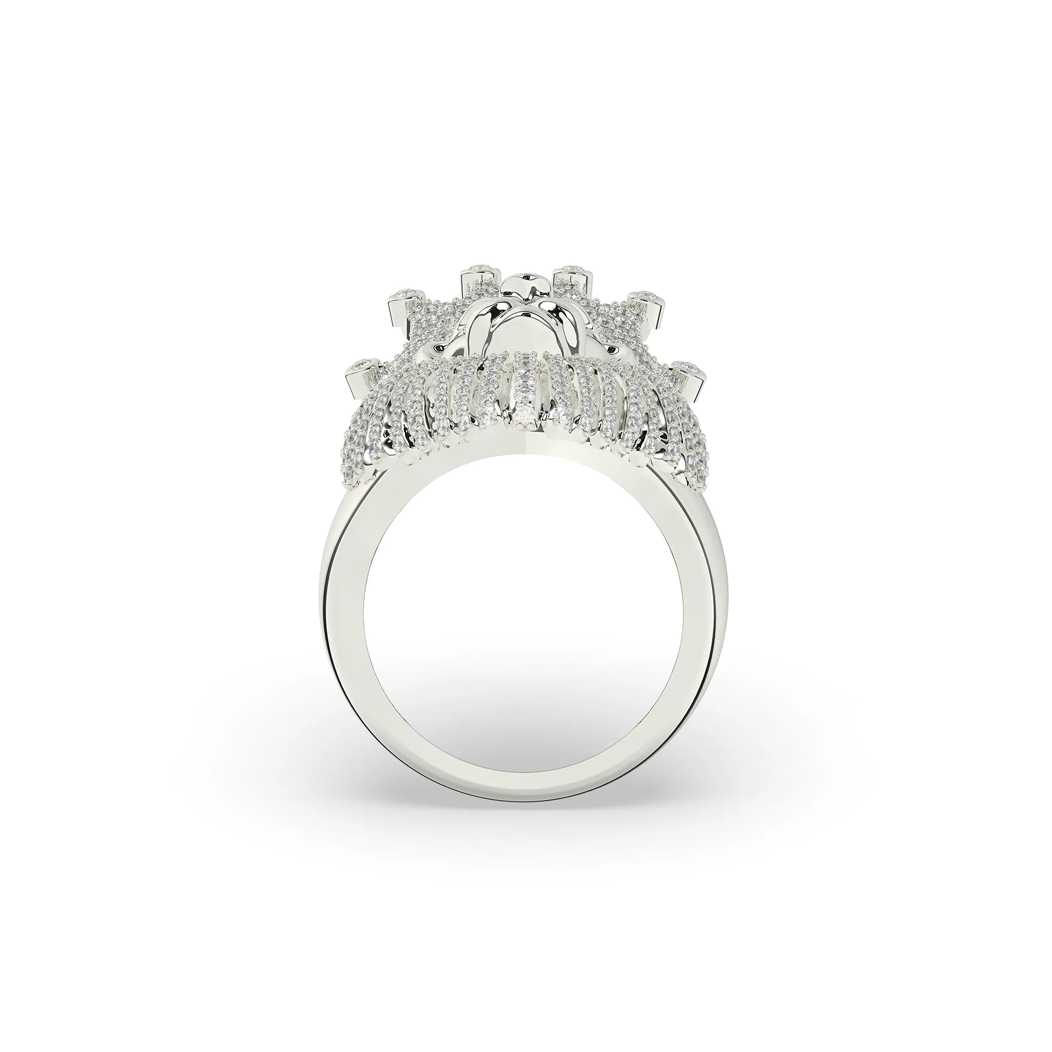 Lion with Crown Ring