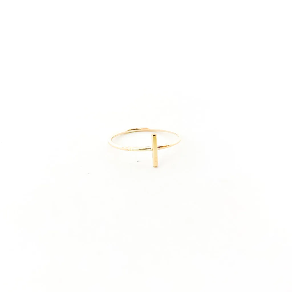 Long Bar Ring | Gold