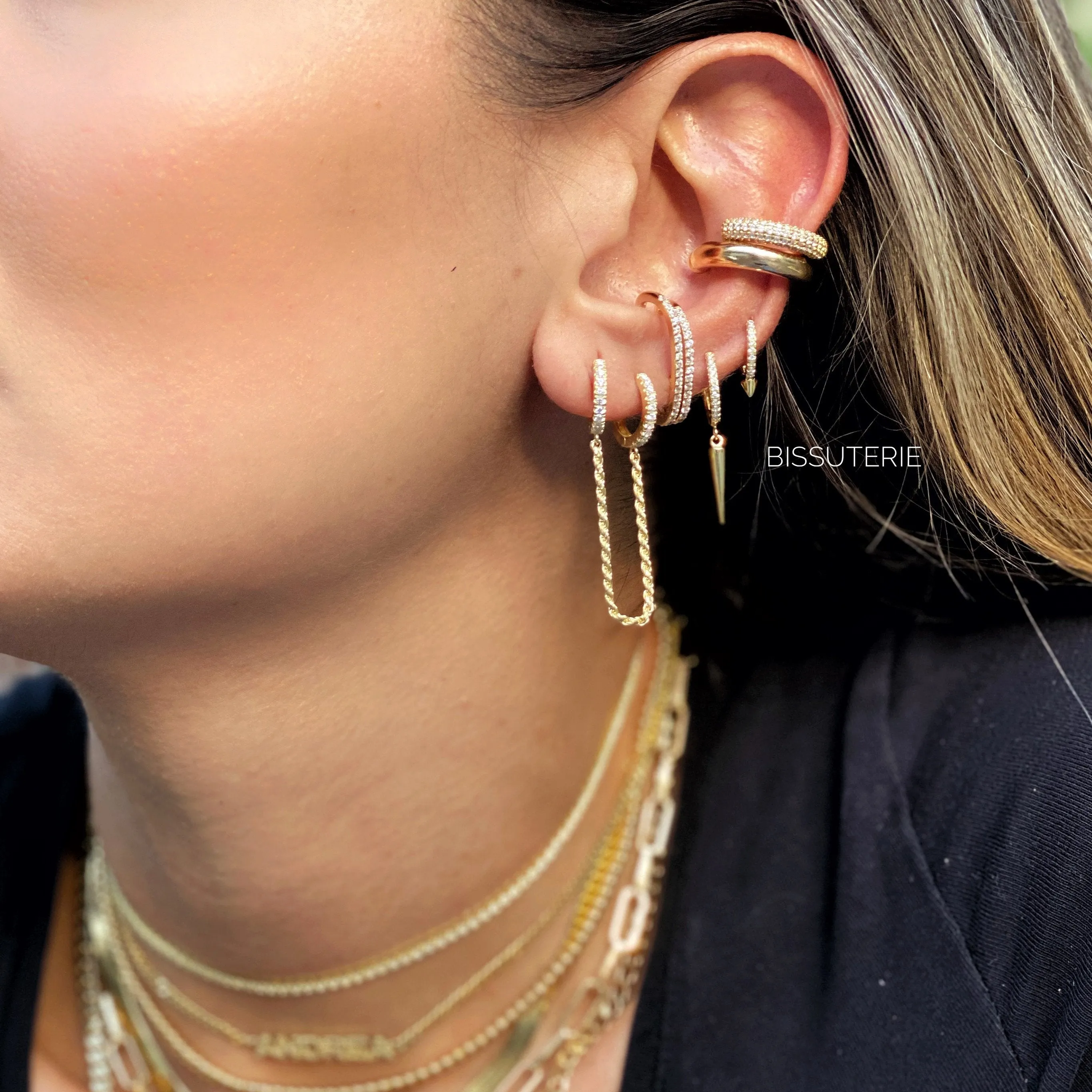 Long spiky Hoops