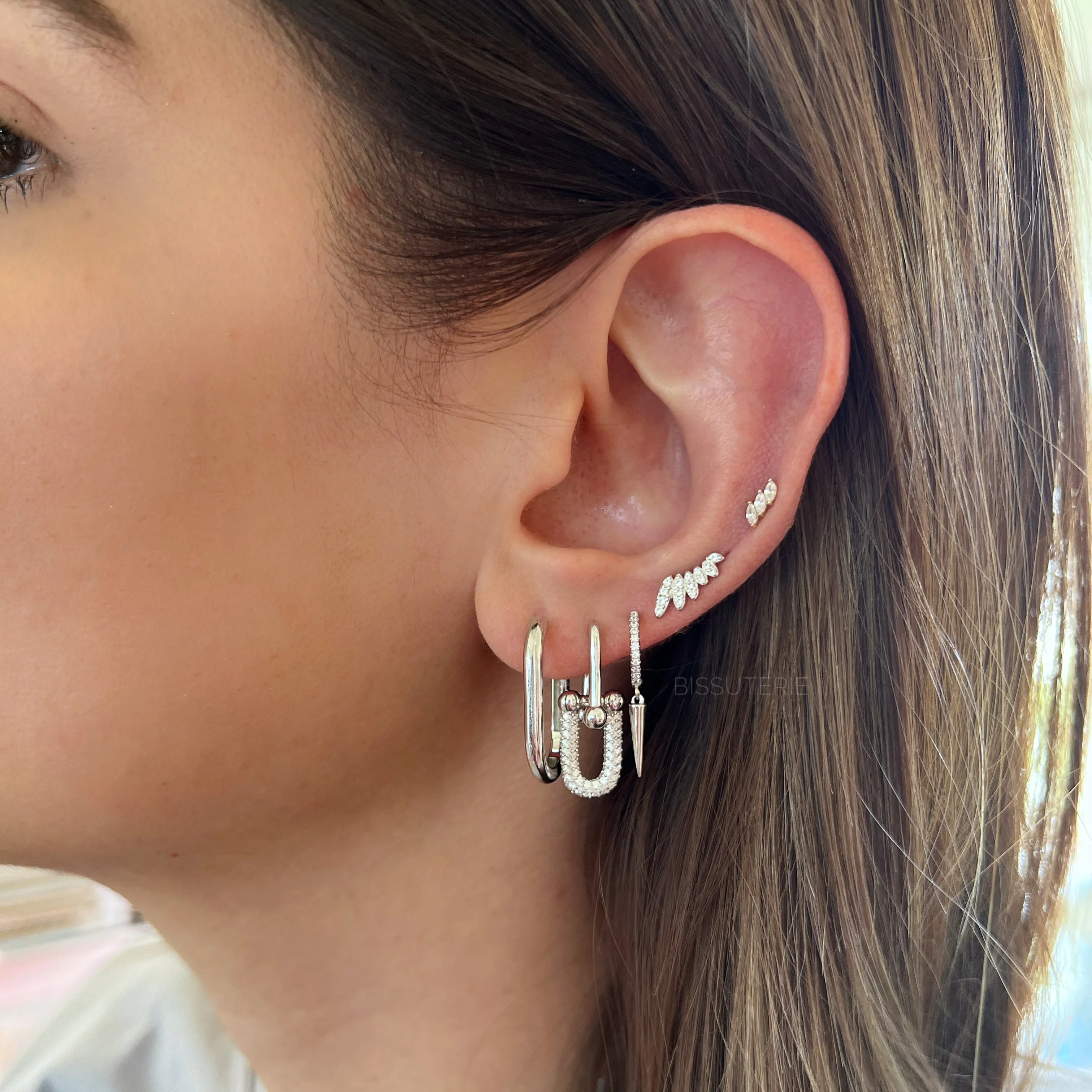 Long spiky Hoops