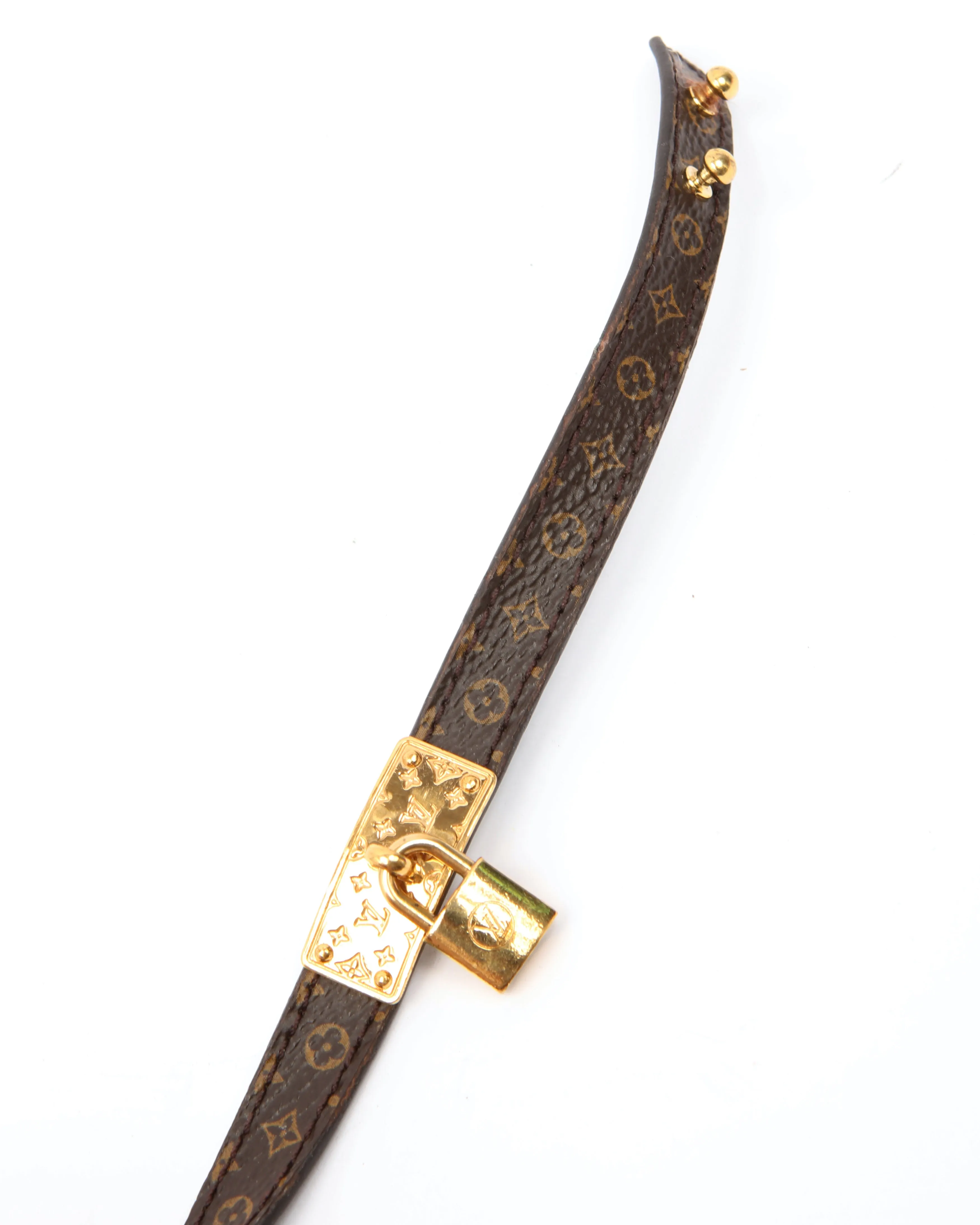 Louis Vuitton Monogram Lock Me Gold Bracelet