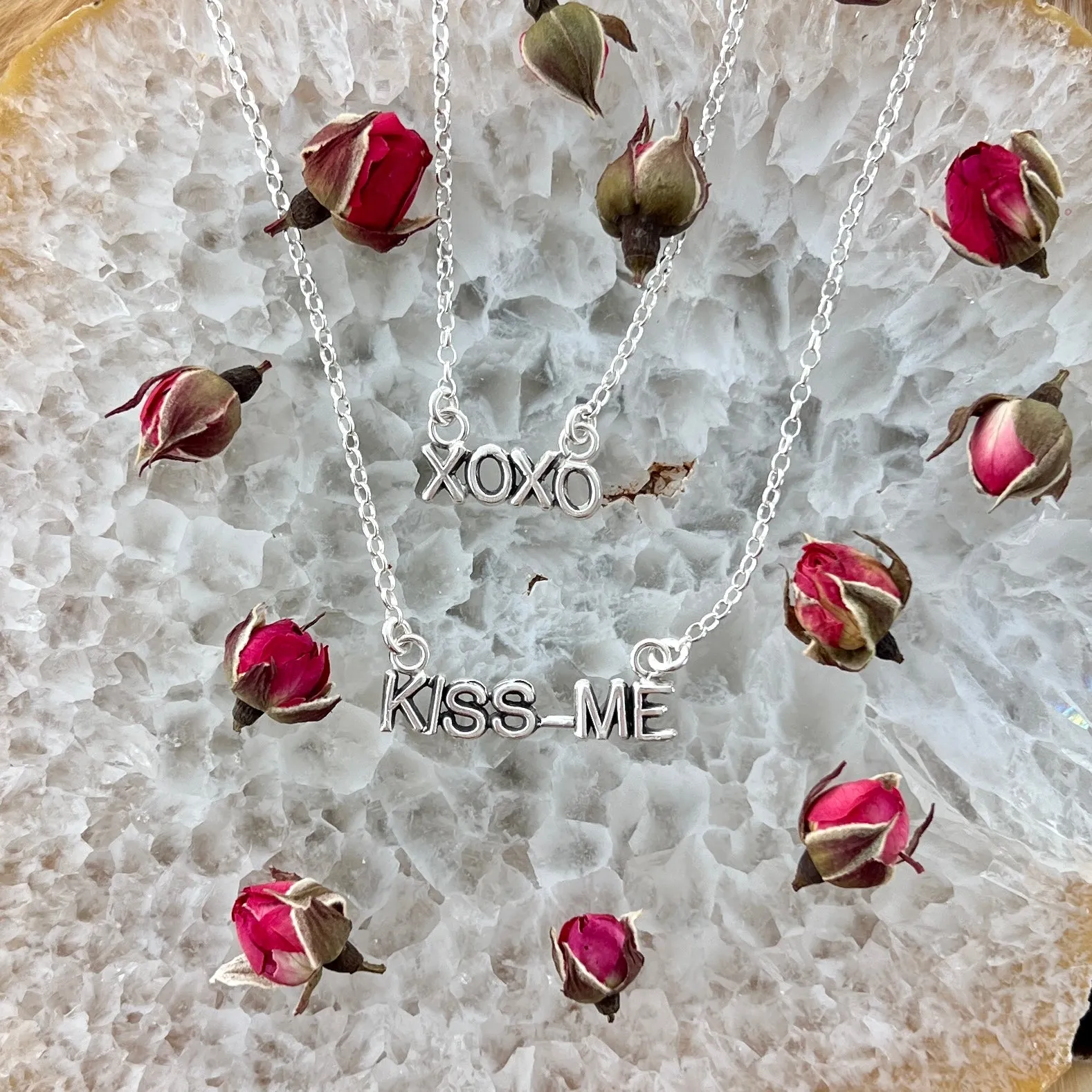 Love Quotes sterling silver necklace