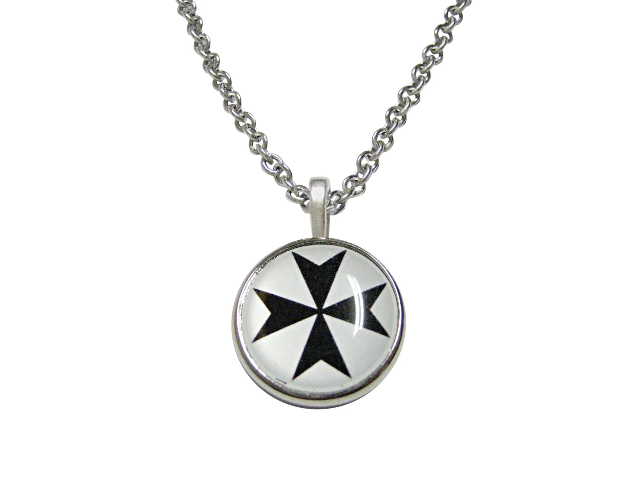 Maltese Cross Pendant Necklace