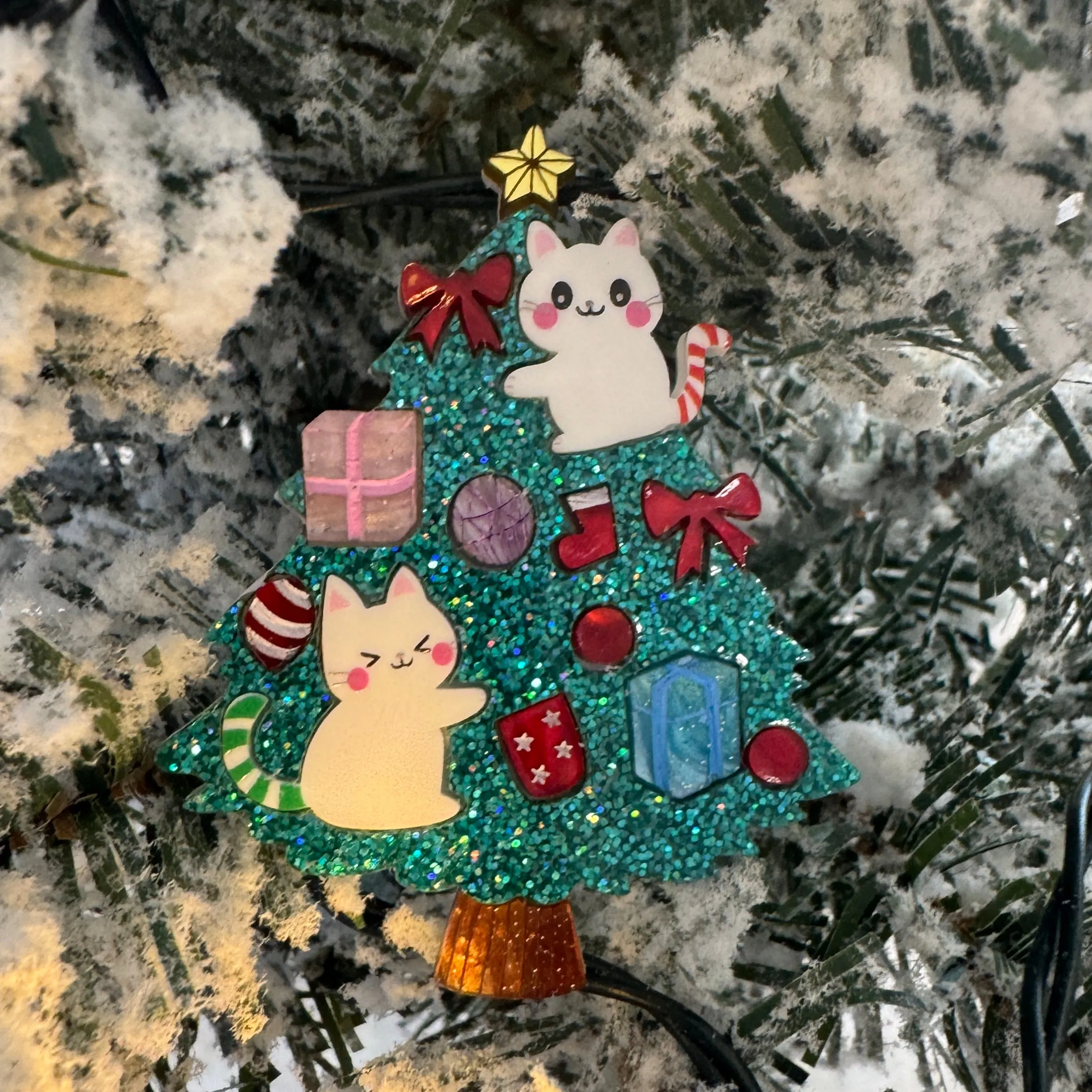 Meowy & Bright - Brooch - Set of 2