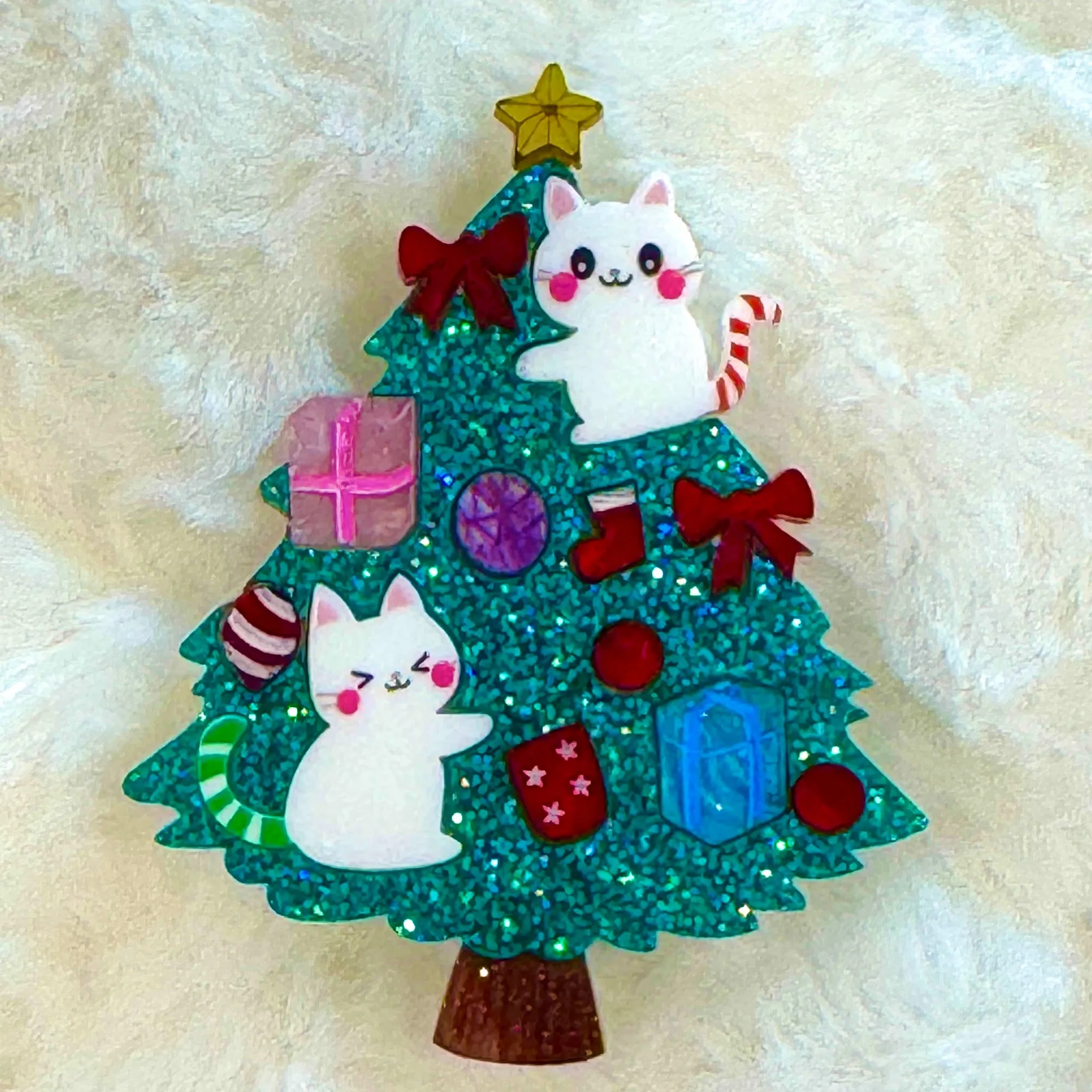 Meowy & Bright - Brooch - Set of 2