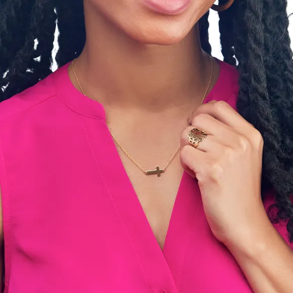 Metal Cross Necklace