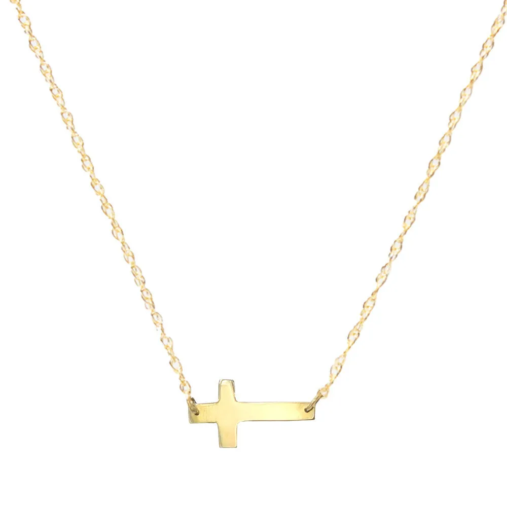 Metal Cross Necklace