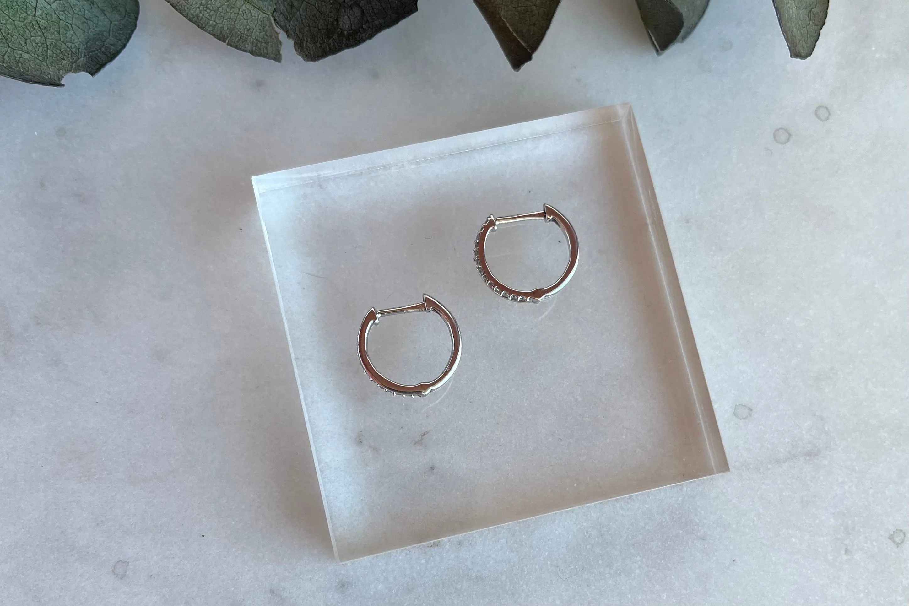Mined Diamond Hoops 0.13 TCW